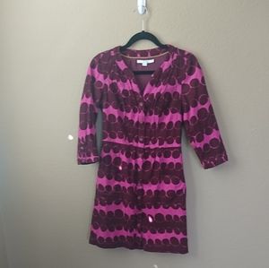 Boden maisy cord dress in mule wine